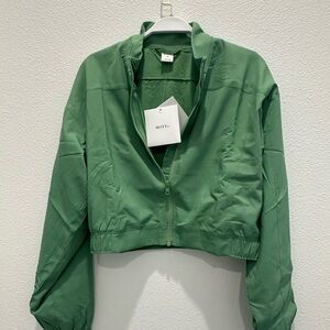 NWT Coolibar Mott50 Women's Vibrant Matcha Green Bomber Jacket